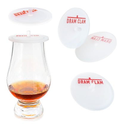 Dram Clam Whisky Lid Glencairn whiskey tasting glass cap cover silicone