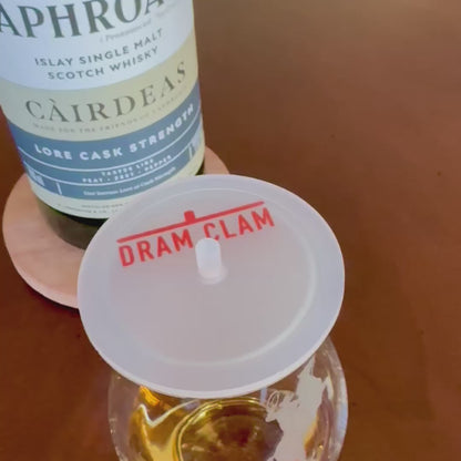 DRAM CLAM® Airtight Lid for Whisky Tasting Glasses (4 Pack)